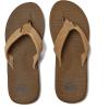 Quiksilver Carver Suede Flip Flops for Men, Arch Support Athletic Mens Sandals, Thong Mens Slides(Tan/Solid)