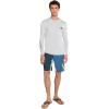 Quiksilver Men’s Everyday Long Sleeve Surf Tee(Light Grey Heather)