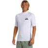 Quiksilver Men’s Everyday Upf50 Short Sleeve Rashguard(Bright White)