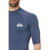 Quiksilver Men’s Everyday Upf50 Short Sleeve Rashguard(Vintage Indigo Heather)