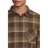 Quiksilver Men’s Penmar Check Flannel Shirt(Chocolate Brown)