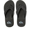 Quiksilver Monkey Wrench Flip Flops for Men, Arch Support Athletic Mens Sandals, Thong Mens Slides(Black/Brown)