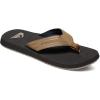 Quiksilver Monkey Wrench Flip Flops for Men, Arch Support Athletic Mens Sandals, Thong Mens Slides(Tan/Solid)