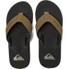 Quiksilver Monkey Wrench Flip Flops for Men, Arch Support Athletic Mens Sandals, Thong Mens Slides(Tan/Solid)