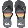 Quiksilver boys Molokai More Core Youth 3 Point Sandal(Black/Grey/Black Molokai More Core Youth)