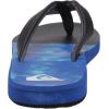 Quiksilver mens Quiksilver Men’s Carver Print 3 Point Flip Flop Athletic Sandal(Black/Blue/Grey 2019)