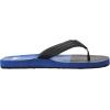 Quiksilver mens Quiksilver Men’s Carver Print 3 Point Flip Flop Athletic Sandal(Black/Blue/Grey 2019)