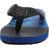 Quiksilver mens Quiksilver Men’s Carver Print 3 Point Flip Flop Athletic Sandal(Black/Blue/Grey 2019)