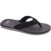 Quiksilver Carver Suede Flip Flops for Men, Arch Support Athletic Mens Sandals, Thong Mens Slides(Black)