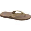 Quiksilver Carver Suede Flip Flops for Men, Arch Support Athletic Mens Sandals, Thong Mens Slides(Tan)