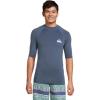 Quiksilver Men’s Everyday Upf50 Short Sleeve Rashguard(Navy Heather)
