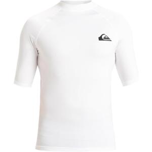 Quiksilver Men’s Everyday Upf50 Short Sleeve Rashguard(Bright White)
