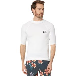 Quiksilver Men’s Everyday Upf50 Short Sleeve Rashguard(White)