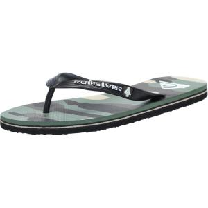 Quiksilver Men’s Molokai Art II 3 Point Flip Flop Sandal BLACK/BROWN/GREEN 241 9