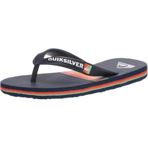 Quiksilver boys Molokai More Core Youth 3 Point Sandal(Blue/Blue/Blue Molokai More Core Youth)