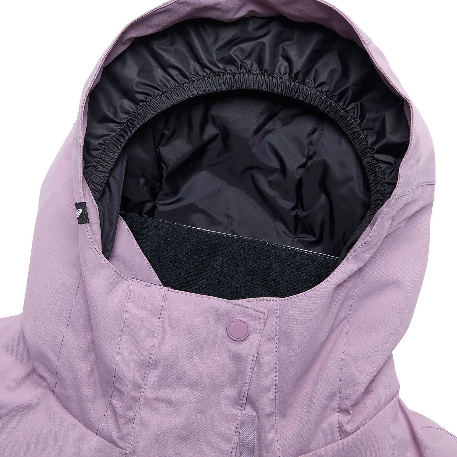 image:imageQuiksilver Girls Heavyweight Ski Snow Hooded Jacket Insulated amp WaterproofDiscreet Mauve