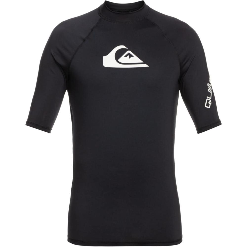 image:imageQuiksilver Boys All Time Short Sleeve Boy Rashguard Surf ShirtBlack 222