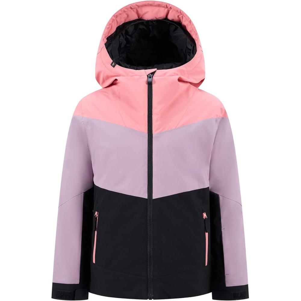 image:imageQuiksilver Girls Heavyweight Ski Snow Hooded Jacket Insulated amp WaterproofBlack Haven