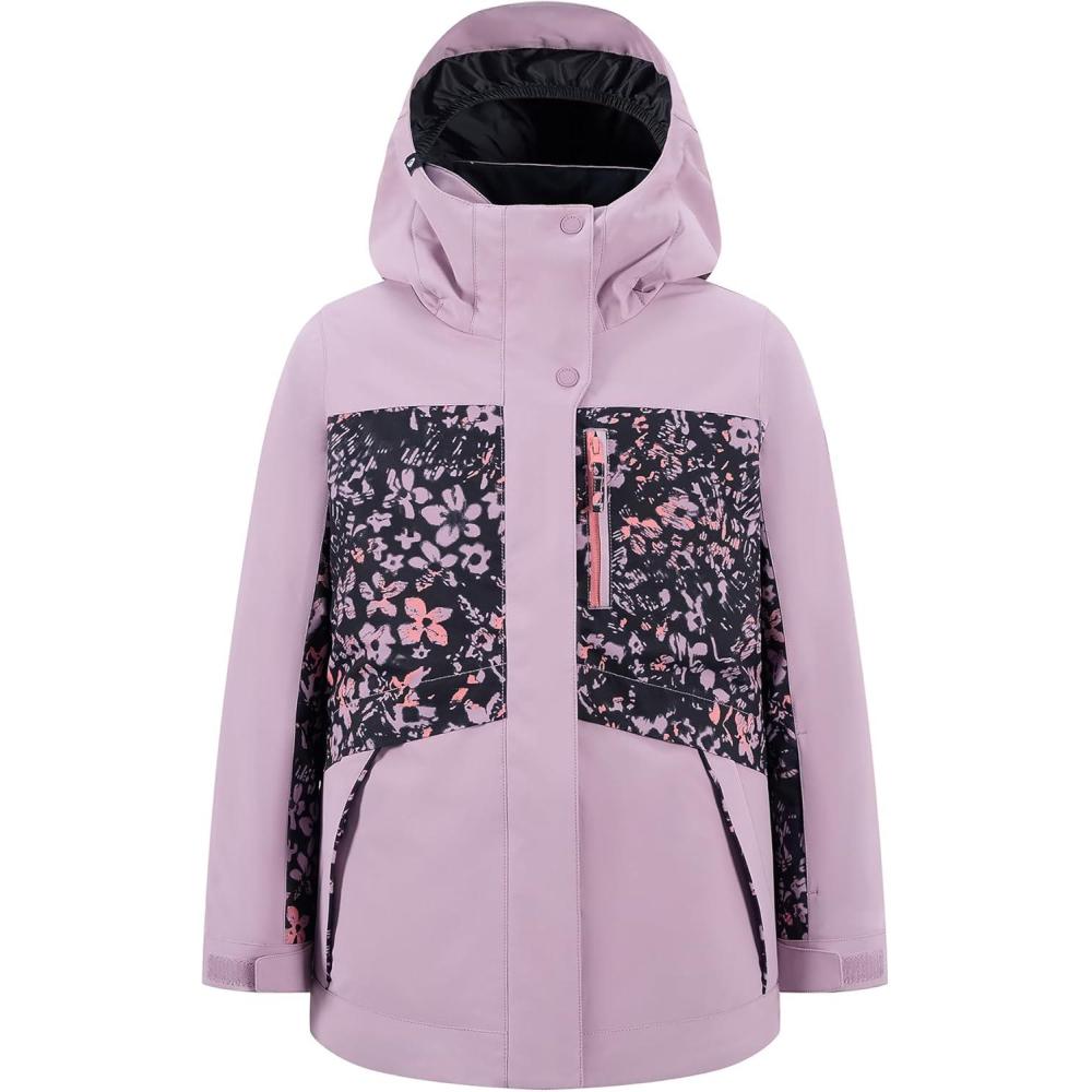image:imageQuiksilver Girls Heavyweight Ski Snow Hooded Jacket Insulated amp WaterproofDiscreet Mauve