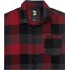 Quiksilver Boys Boy’s Motherfly Youth Nutton Up Flannel Shirt(Black Motherfly 233)