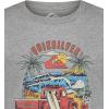 Quiksilver Boys’ Short Sleeve Screen Print Graphic T-Shirt, Soft & Comfortable, Regular Fit(Grey Beach Ride)