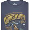 Quiksilver Boys’ Short Sleeve Screen Print Graphic T-Shirt, Soft & Comfortable, Regular Fit(Indigo Invasion)