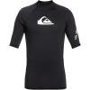 Quiksilver Boys’ All Time Short Sleeve Boy Rashguard Surf Shirt(Black 222)