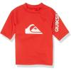 Quiksilver Boys’ All Time Short Sleeve Boy Rashguard Surf Shirt(High Risk Red)