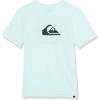 Quiksilver Boys Boy’s Comp Logo Short Sleeve Tee Shirt(Iced Aqua)