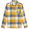 Quiksilver Boys Boy’s Motherfly Youth Nutton Up Flannel Shirt(Mustard Motherfly 233)