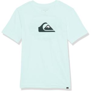 Quiksilver Boys Boy’s Comp Logo Short Sleeve Tee Shirt(Iced Aqua)