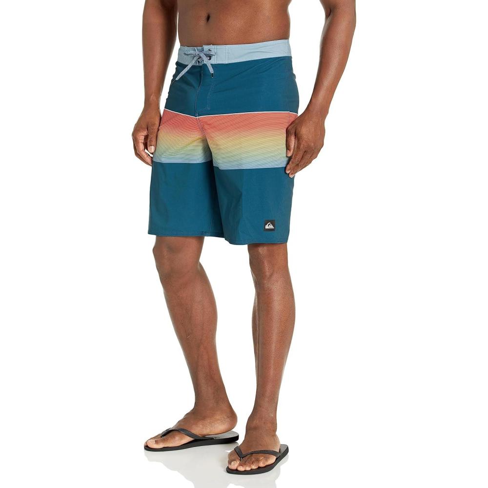 image:imageQuiksilver Mens Mens Surfsilk Slab 21 Boardshort Swim TrunkMajolica Blue