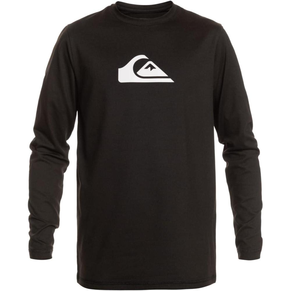 image:imageQuiksilver Mens Solid Streak Ls Long Sleeve Surf Tee RashguardBlack