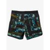 Quiksilver Mens Blank Canvas 16″ Boardshort(Black ( Scallop Snap))