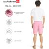 Quiksilver Men’s Regular Fit Fixed Waist Water Friendly Active Hybrid Shorts(Solid Design – Lilas)