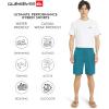 Quiksilver Men’s Regular Fit Fixed Waist Water Friendly Active Hybrid Shorts(Solid Design – Mediteranea)