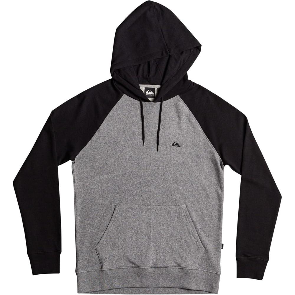 image:imageQuiksilver Mens Essentials Hood RaglanLight Grey HeatherBlack