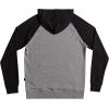 Quiksilver Men’s Essentials Hood Raglan(Light Grey Heather/Black)