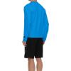 Quiksilver Rash Guard for Men UPF 50+ Big and Tall Swim Long & Short Sleeve Shirt(Surf Blue)