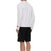 Quiksilver Rash Guard for Men UPF 50+ Big and Tall Swim Long & Short Sleeve Shirt(White)