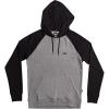 Quiksilver Men’s Essentials Hood Raglan(Light Grey Heather/Black)
