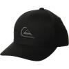 Quiksilver Men’s Quiksilver Men’s Mountain & Wave Stretch Fit Curve Brim Hat(Black/Black)