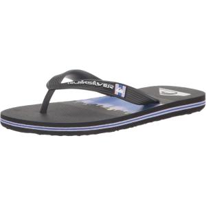 Quiksilver boys Unisex-child Molokai Art Youth Sandal(Black 6)