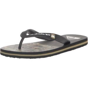 Quiksilver boys Unisex-child Molokai Art Youth Sandal(Green 1)