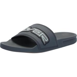 Quiksilver mens Quiksilver Men’s Rivi Wordmark II Slide Sandal(Grey 1 241)