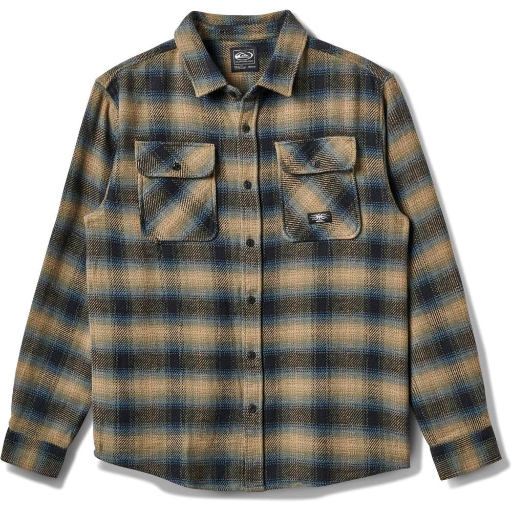 image:imageQuiksilver Mens Desert Shadows Long Sleeve Woven ShirtDusty Olive