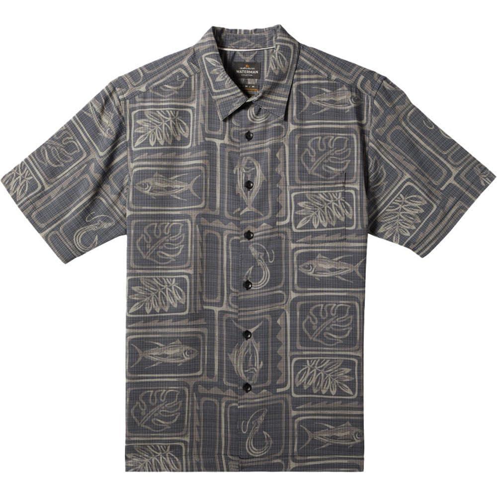 image:imageQuiksilver Mens Framed Fish Buttonup Woven ShirtBlack Framed Fish Woven