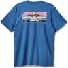 Quiksilver – Mens A Frames Mt0 Short Sleeve Graphic T-Shirt(Copen Blue)