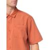Quiksilver Men’s Centinela 4 Button Up Comfort Fit Pocket Shirt(Mango Centinela 241)