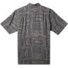 Quiksilver Men’s Framed Fish Button-up Woven Shirt(Black Framed Fish Woven)